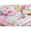 Kids Girls Owl Theme Quilt Set Adorable Animal Print