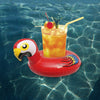 10" Inflatable Parrot Swimming Pool Floating Drink Holder Red