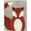 BALTA Mod-Tod Fluffy Fox Kids Area Rug 3'11" x 5'7" 4' x 6'