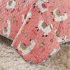 Meadow Meditteranean Sheeps Motif Reversible Kids Quilt Set