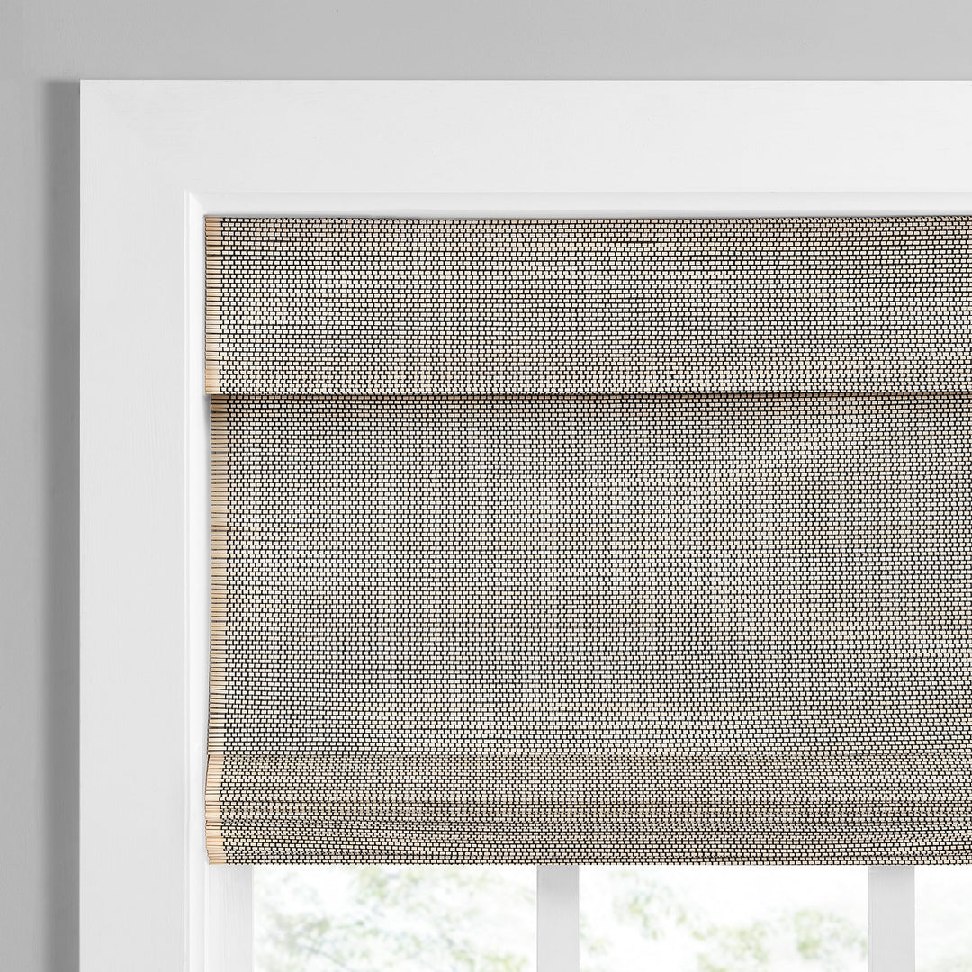 Eclipse Bamboo Roman Shades for Window Semi-Privacy