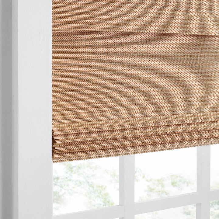 Eclipse Bamboo Roman Shades for Window Semi-Privacy