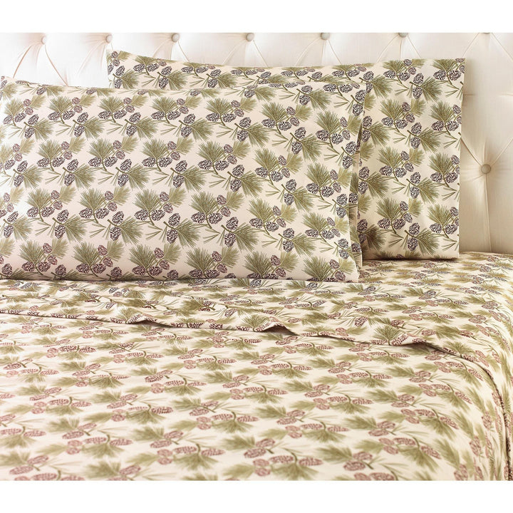 Shavel Micro Flannel Patterned 4-piece Sheet Set