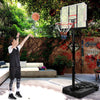 6.6-10 Ft. Adjustable Height Portable Basketball Hoop System with