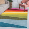 JONATHAN Y DZC101A-28 Prism Geometric Striped Indoor Area Rug Kids