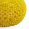 SIMPLIHOME Sonata 20 Inch Boho Round Knitted Outdoor/ Indoor Pouf