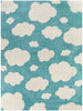 Balta Rugs Clouds Kids Shag Area Rug, Blue, 3' 11" x 5' 7"