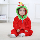 Red Chick Rooster Baby Romper