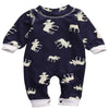 Blue Don't Moose With Me Baby Romper