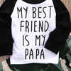 Army My Best Friend Is My Papa Baby Outfit