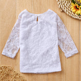 Stylish White Flower Lace Baby Outfit