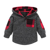 Black Red Buffalo Plaid Baby Outfit