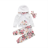 White Pink Floral Themed Outfit