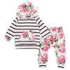 White Pink Pretty Flower Themed Baby Outfit