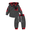 Black Red Buffalo Plaid Baby Outfit