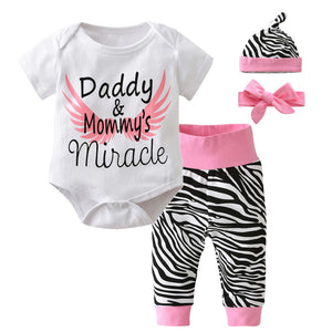 Pink Zebra Daddy & Mommys Miracle Outfit