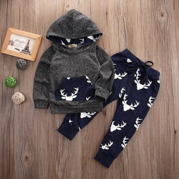Black Blue Deer Themed Outfit