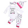 White Bohemian Daddy's Other Chick Baby Outfit