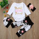 Flower Daddys Little Princess Baby Outfit