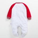 Athletic All Star Pinstripes Baby Romper