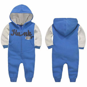 White Blue Sports Hunk Baby Tracksuit