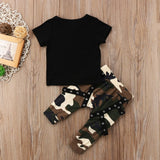 Black Camo King Crown Baby Outfit