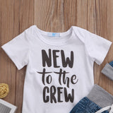 Modern New To The Crew Baby Outfit