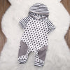 Grey Stripes Boho Themed Baby Outfit