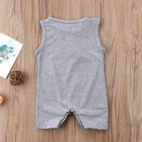 Grey Gym Workout Beast Mode Baby Jumpsuit