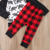 Wilderness Bears Black Red Plaid Baby Outfit