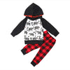 Wilderness Bears Black Red Plaid Baby Outfit