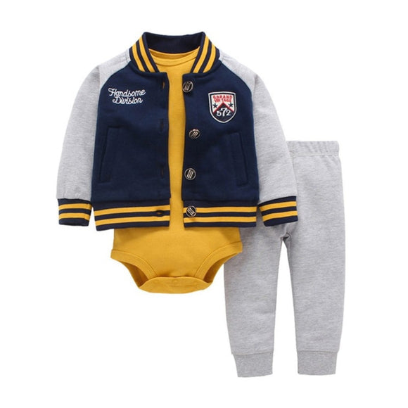 Dark Navy Jockey Sports Baby Outfit